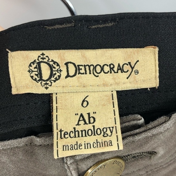 Democracy AB Technology Skinny Jeans Booty Lift Comfort Waist Mushroom Brown 6 - Picture 6 of 11